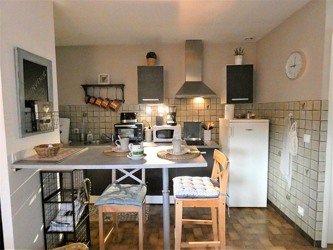 Cuisine du Gite Studio de la Boulangerieà Dax avec Gîtes de France Landes