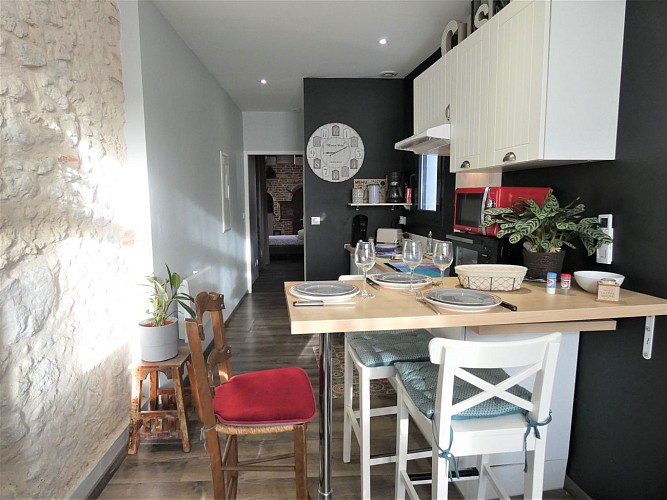 Cuisine du Gîte La Boulangerie à Dax avec Gîtes de France Landes