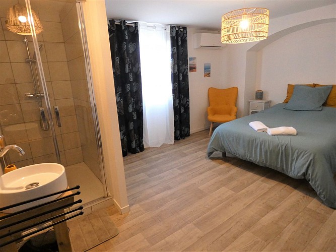 Chambre du Gîte Villa Paul à Herm avec Gîtes de France Landes