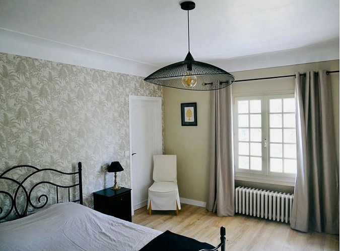 Chambre 1 du Gîte les Sables landais à Gourbera avec Gîtes de France Landes