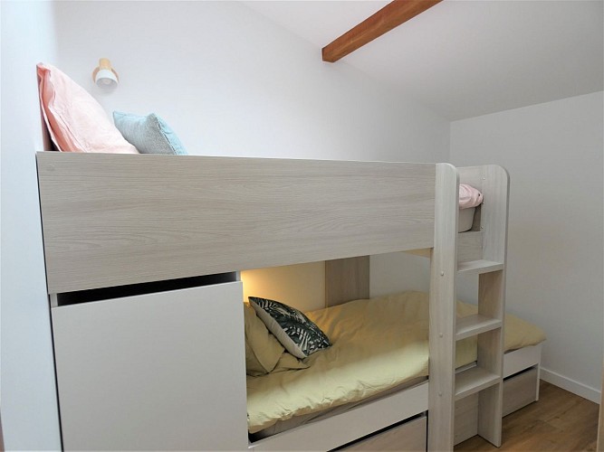 Chambre de la maisonnette boussouayre à Moliets avec Gîtes de France Landes