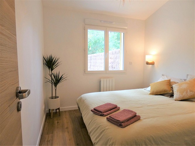 Chambre de la maisonnette boussouayre à Moliets avec Gîtes de France Landes