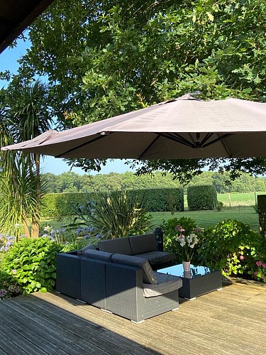 Terrasse  de la Casa Léon à Léon avec Gites de France Landes