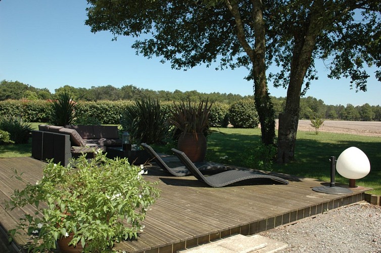 Jardin de la Casa Léon à Léon avec Gites de France Landes