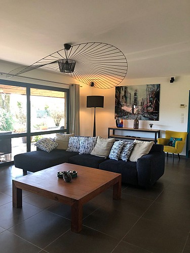 Salon de la Casa Léon à Léon avec Gites de France Landes
