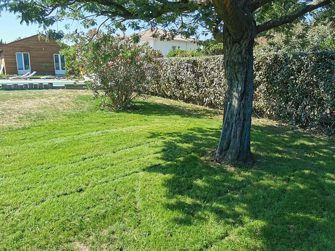 jardin du gite la maison des amis à Ondres avec Gîtes de France Landes