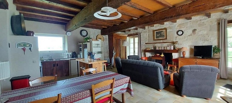 la sauvetat du dropt-gite de boissec-cuisine et salon