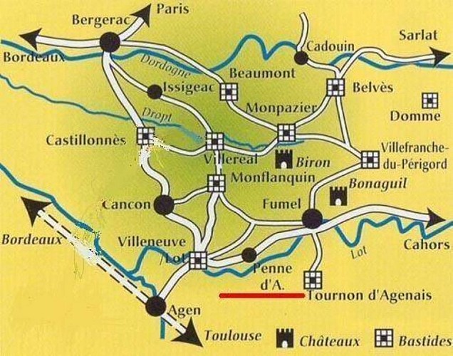 Idéalement situé sur le circuit des Bastides et châteaux du Haut Agenais- Périgord