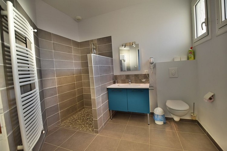 Maison Gascogne - toilettes chambre bleue