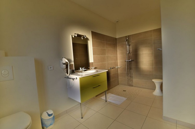 Maison Gascogne - toilettes chambre verte