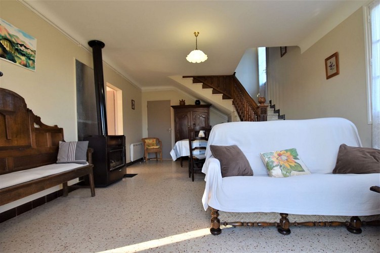 Appartement vue sejour depuis entree - Lasse