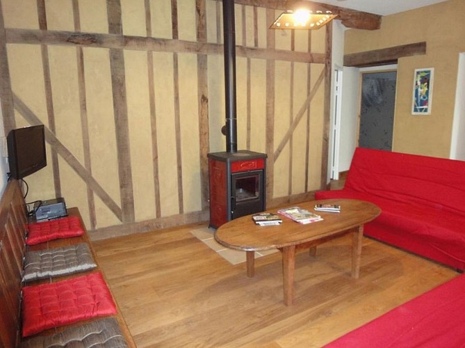 Gîte Louit - Coin salon 