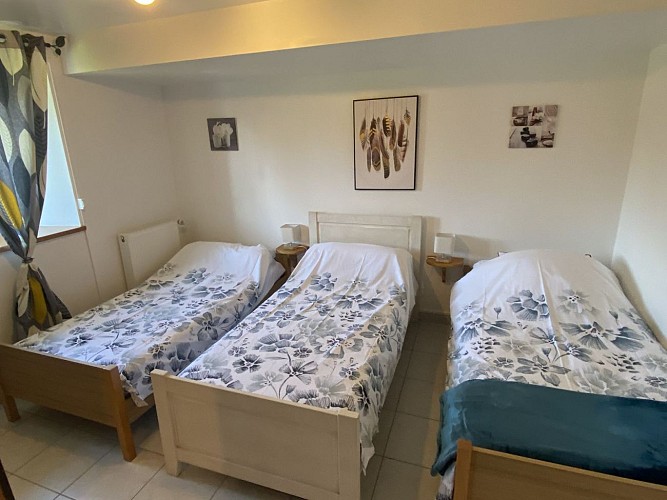 Chambre enfants 3 lits en 90