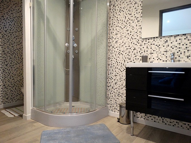 Salle de douche gite Mendiburia Arraute Charritte