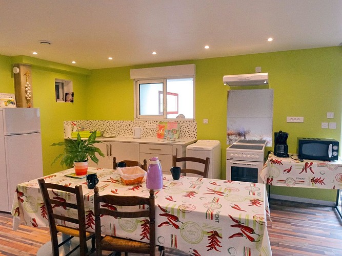 cuisine gite mendiburia Arraute Charritte