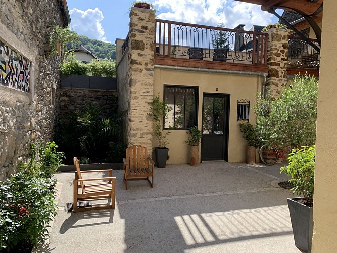 Le Patio - Vallée d'Aspe - Cour