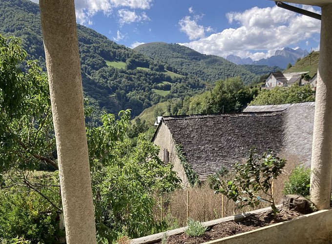 Vue de la terrasse du bas
