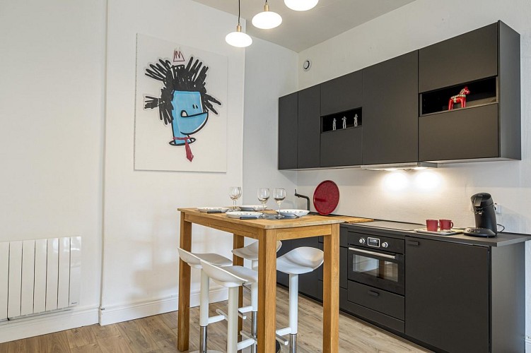 appartement Wonderhost Cordeliers - Pau - cuisine