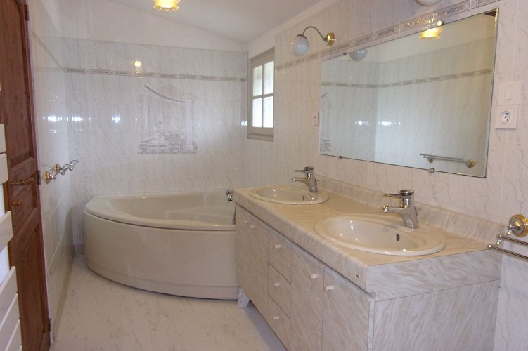 salle de bain douche et baignoire