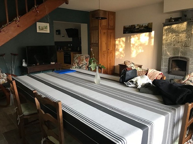 La salon-salle à manger