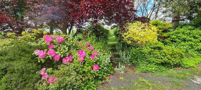 Jardin accès par escalier