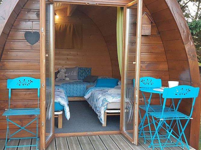 Nid 1 aménagé avec 3 lits de 90X190