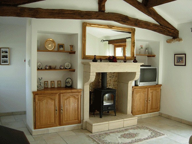 Salle de séjour du gîte