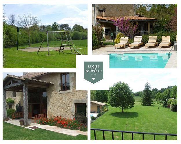 Le Gite du Pontreau jardin colage