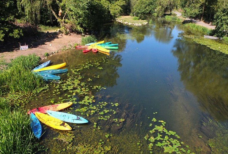 Canoe kayak à Angles sur L'Anglin