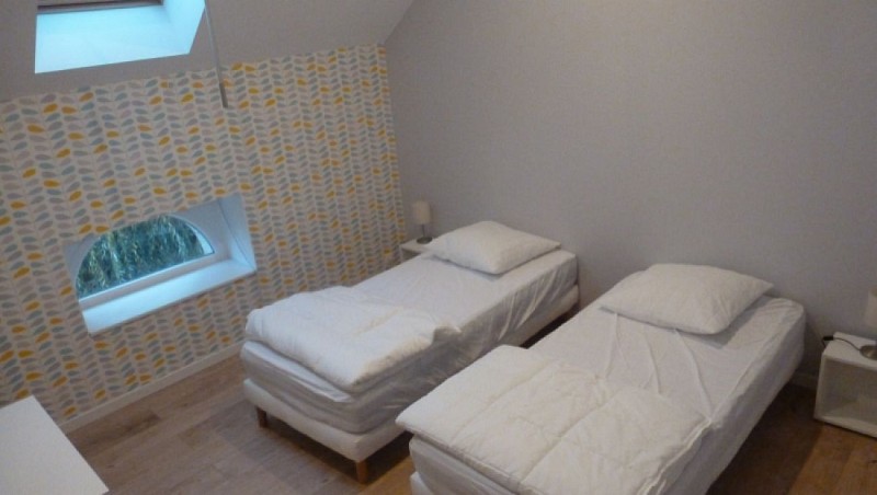 Chambre 3: 2 lits simples jumelables