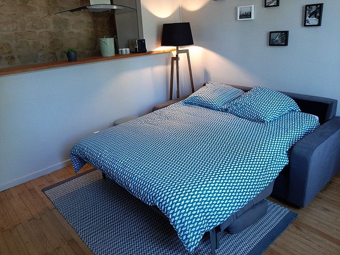 Canapé convertible dans le salon