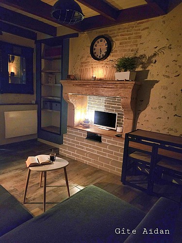 Gite Aidan salon pénombre