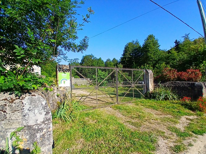 Arrivée par portail électrique