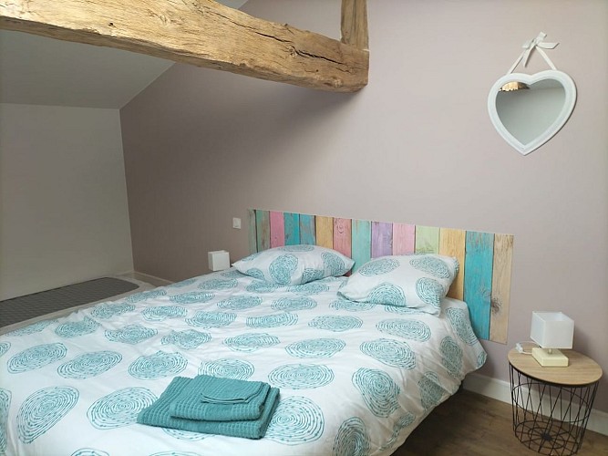 Gîte de Kairos à Savigné - Vienne - chambre 1 à l'étage