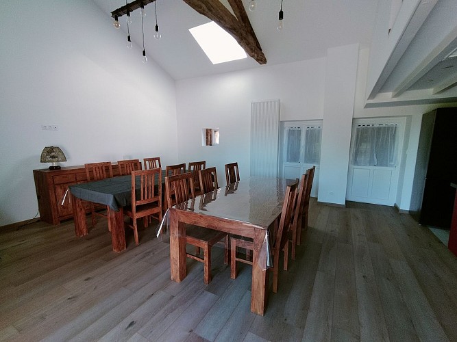 Gîte de Kairos à Savigné - Vienne - salle à manger