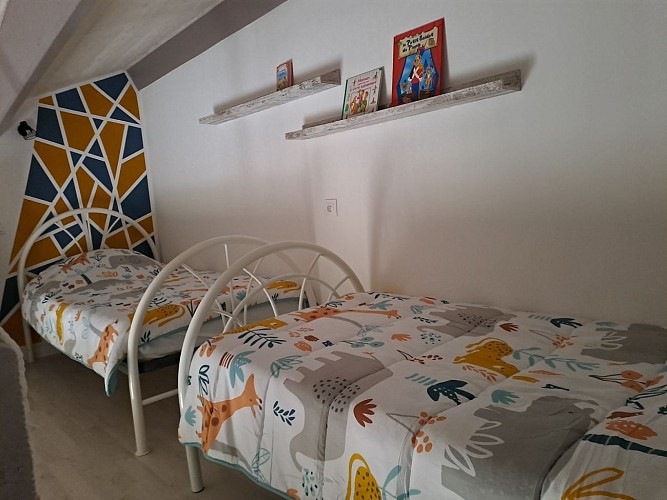 Espace nuit sur mezzanine dans chambre principale