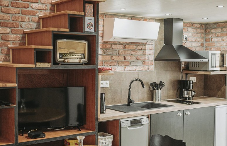 Cuisine du Gîte L'atelier du Trieu Robin à Beaumont