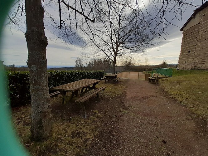 Aire de pique-nique du jeu de boules