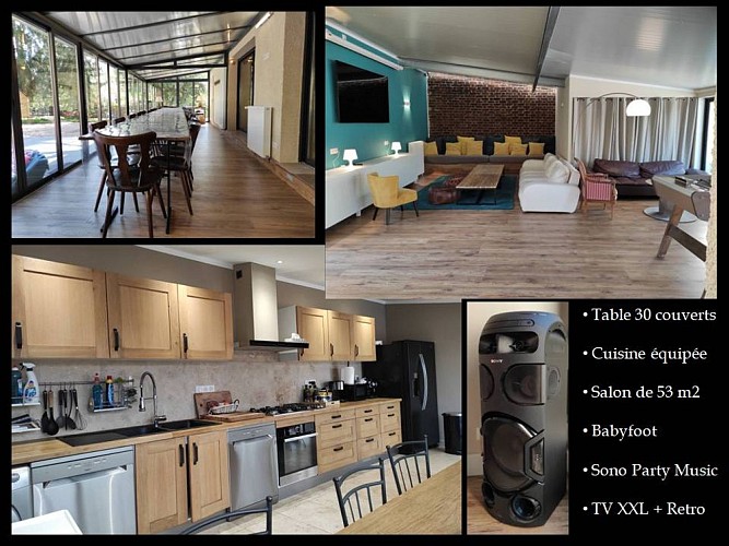 Cuisine- repas -salon 