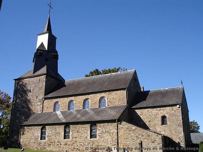 Waha - Eglise Saint-Etienne et vitraux de Jean-Michel Folon