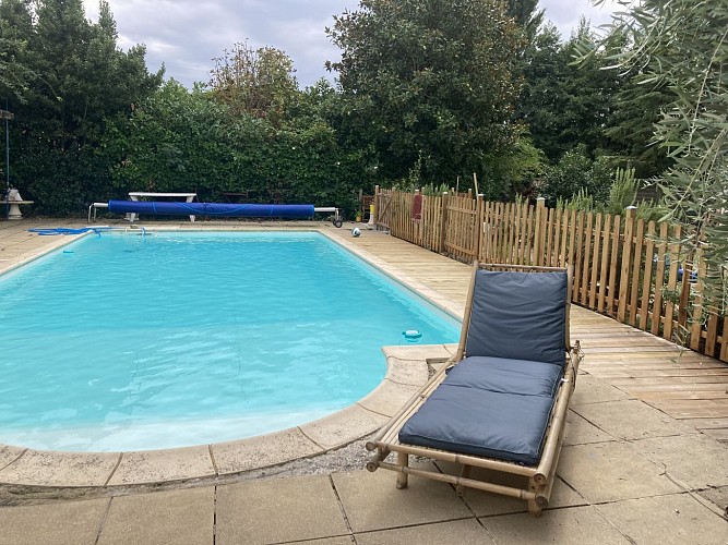 Piscine, transat, ..