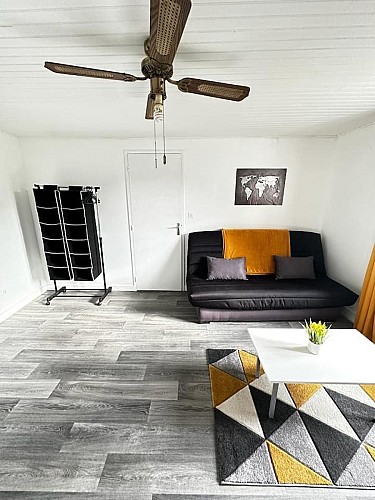 Chalon - Le Ponton de Manon - Coin salon 5 - MT - Hébergement (6)