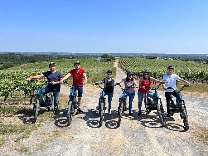 Randonnée en trottinette électrique dans le vignoble
