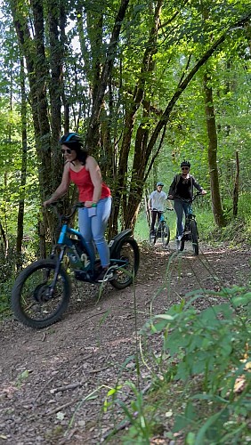 Randonnée en trottinette électrique dans le vignoble