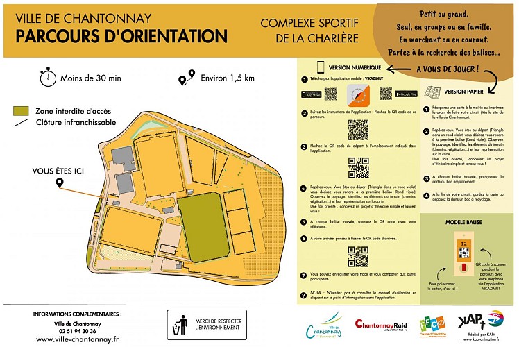 PARCOURS D'ORIENTATION - LA CHARLÈRE