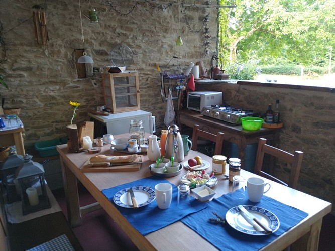 Terrasse petit-déjeuner