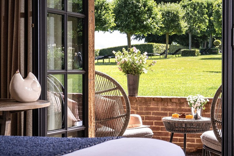 Ferme Saint Siméon - Vue sur les jardins