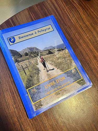 livre d'or à disposition