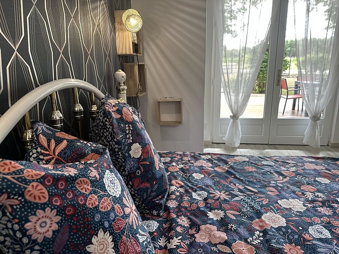 Chambre du Gite Elite à Lacquy avec Gites de France Landes