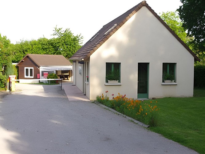 Camping du Prieuré à Bavent - accueil